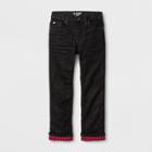 Boys' Flannel-lined Denim Jeans - Cat & Jack Black