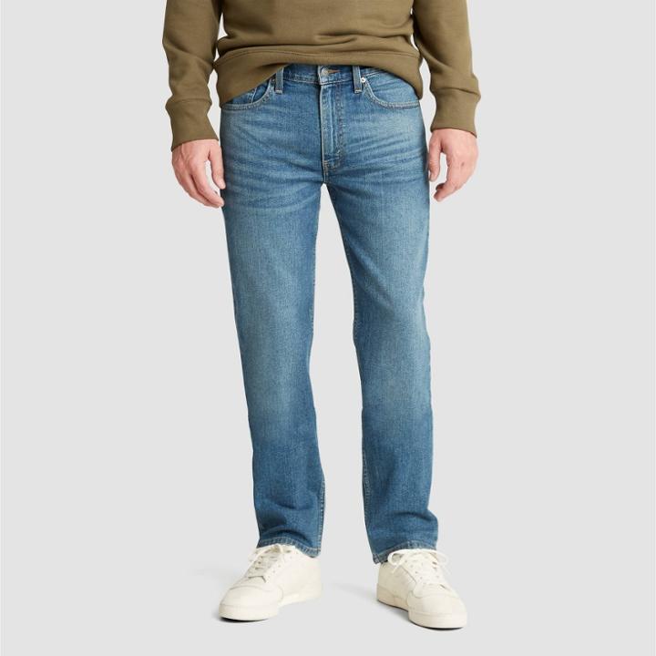 Denizen From Levi's Men's 218 Straight Fit Jeans - Blue Oasis Heather 30x30, Oasis Grey