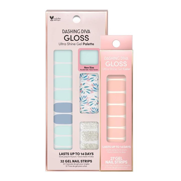 Dashing Diva Gloss Ultra Shine Gel Mani Nail Art - Isle Of Capri And Cotton Candy