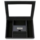 Target Monogram Custom Valet Groomsmen Gift Jewelry Box - Q, Black - Q
