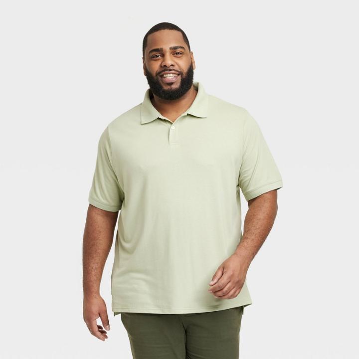 Men's Big & Tall Every Wear Polo Shirt Goodfellow & Co Region Green