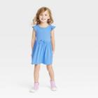 Toddler Girls' Ribbed Dress - Cat & Jack Blue