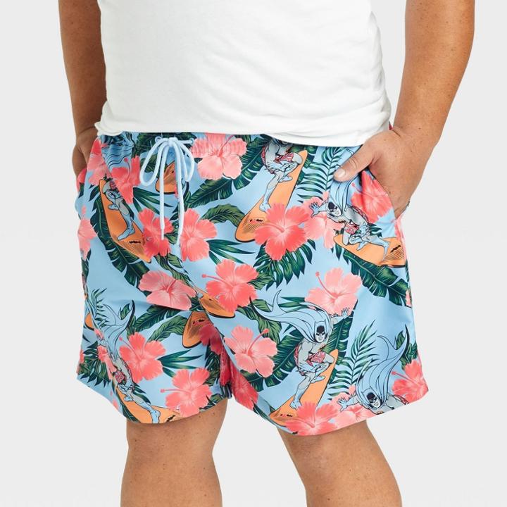 Men's Big & Tall Batman Surf Swim Shorts