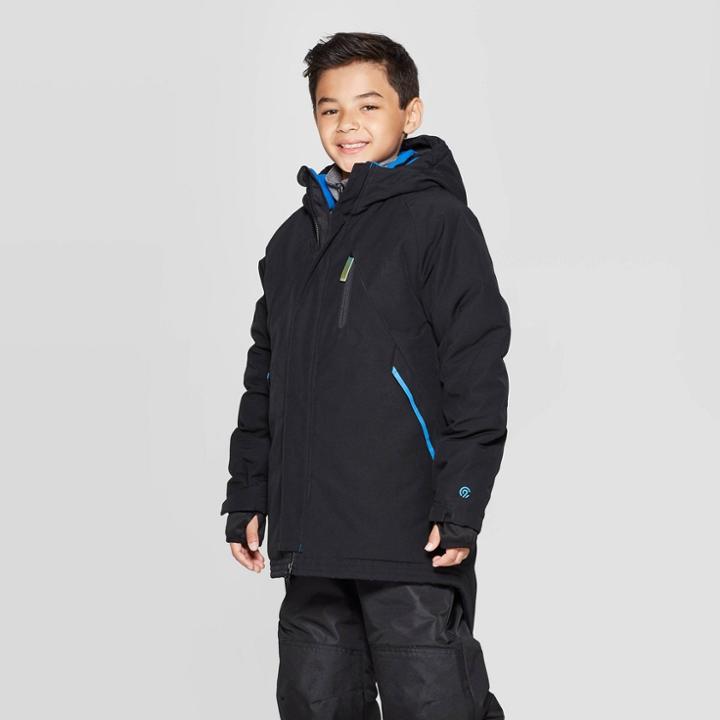 Boys' Parka Jacket - C9 Champion Black L, Boy's,