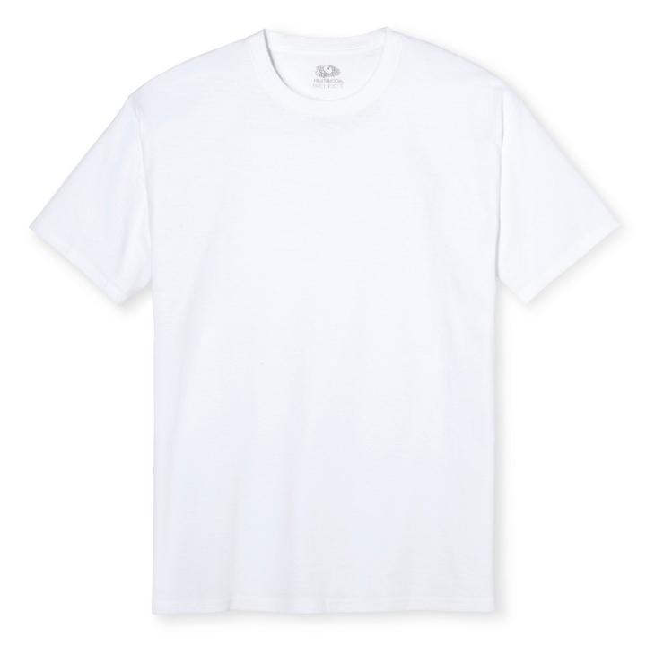 Fruit Of The Loom Select Men's Short Sleeve T-shirt - White,