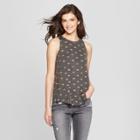 Women's Pumpkin Print Tank Top - Fifth Sun (juniors') Charcoal