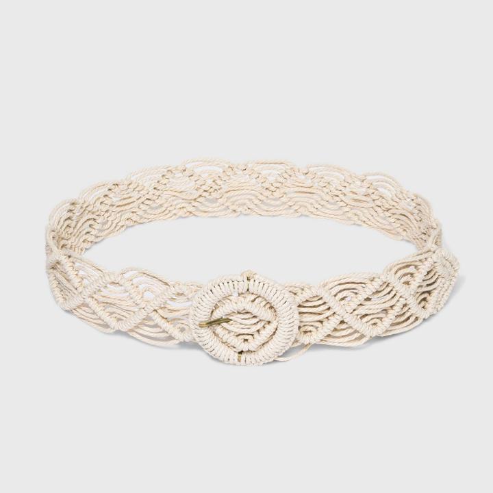 Women's Macram Belt - Universal Thread Ecru