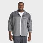 Men's Big & Tall Quilted Shirt Jacket - All In Motion Dark Gray Heather