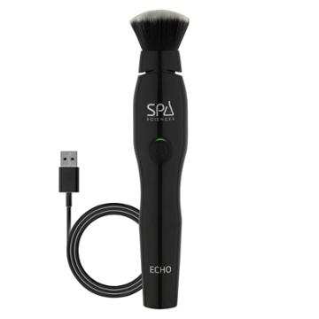 Spa Sciences Echo Antimicrobial Sonic Makeup Brush - Black