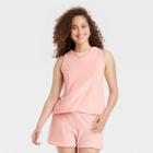 Women's Terry Tank Top - A New Day Blush