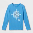 Girls' 'winter Snowflake' Long Sleeve Graphic T-shirt - Cat & Jack