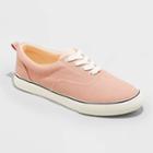 Women's Molly Vulcanized Lace-up Apparel Sneakers - Universal Thread Salmon Orange