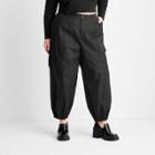 Women's High-rise Cargo Pants - Future Collective With Gabriella Karefa-johnson Black