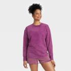 Women's French Terry Crewneck Pullover - All In Motion Purple