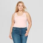 Women's Plus Size Perfect Tank - Ava & Viv Blush