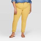 Women's Plus Size Mid-rise Skinny Jeans - Universal Thread Gold
