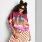 Women's Plus Size Ascot + Hart Hooded Tie-dye Graphic Sweatshirt - 1x,