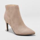 Women's Norelle Microsuede Stiletto Pointed Fashion Boots - A New Day Gray