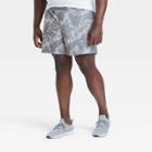 Men's Big & Tall Spacedye Print Hybrid Shorts - All In Motion Gray Xxxl