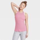 Women's Active Ribbed Tank Top - All In Motion Faded Rose