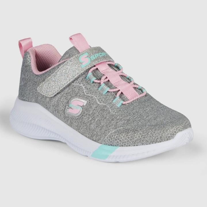 S Sport By Skechers Girls' Evelin Sneakers - Gray