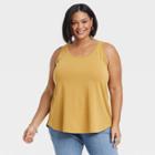 Women's Plus Size Jersey Tank Top - Ava & Viv Gold