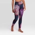 Women's Floral Print High-waisted 7/8 Leggings - Joylab Navy