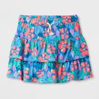 Girls' Knit Scooter Multi Floral Print - Cat & Jack Electra Blue