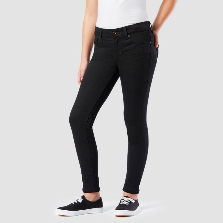 Denizen From Levi's Girls' Super Skinny Mid-rise Jeans - Black