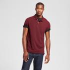 Men's Standard Fit Pique Polo Shirt - Goodfellow & Co Burgundy (red)
