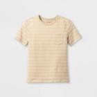 Boys' Striped Short Sleeve T-shirt - Cat & Jack Cream/white