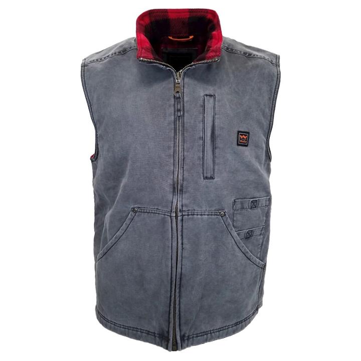 Walls Vintage Pecos Duck Vest Washed Graphite (grey)