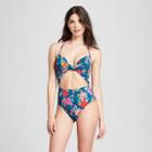 Women's Shore Light Lift Cut Out One Piece Swimsuit - Shade & Shore Jade Floral