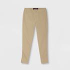 French Toast Girls' Skinny Uniform Pull-on Pants - Khaki (green)