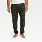 Men's Tall Camo Print Knit Jogger Pajama Pants - Goodfellow & Co Green