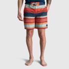 Men's United By Blue 8 Scalloped Board Shorts - Mandarin Red