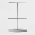 Jewelry Organizer With Metal Bar Gray Abr072 - Room Essentials