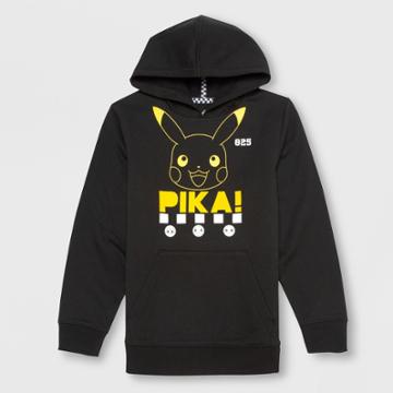 Boys' Pokemon Pikachu Hoodie - Black