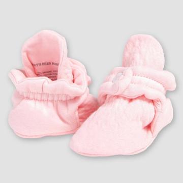 Burt's Bees Baby Baby Girls' Quilted Bee Organic Cotton Booties - Pink