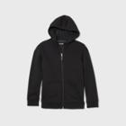 Oversizeboys' Fleece Zip-up Hoodie - Cat & Jack Black
