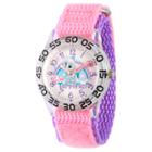 Girls' Disney Palace Pet Pumpkin Plastic Time Teacher Watch - Pink, Girl's