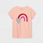 Girls' 'valentine's Day Rainbow' Short Sleeve Graphic T-shirt - Cat & Jack