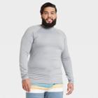 Men's Big & Tall Regular Fit Long Sleeve Rash Guard Swim Shirt - Goodfellow & Co Gray