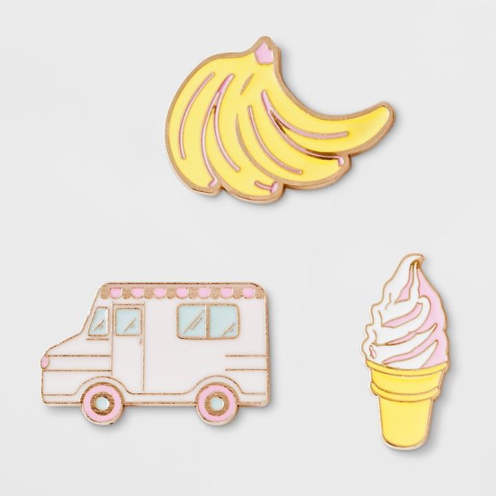 Kid's 3pk Moic Pin Set - Art Class,
