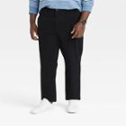 Men's Big & Tall Slim Fit Everyday E-waist Pants - Goodfellow & Co Black