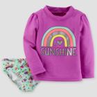 Toddler Girls' Sunshine Rash Guard Set - Just One You Made By Carter's Pink