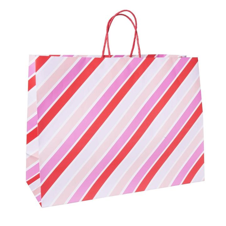 Spritz Large Diagonal Striped Vogue Bag -