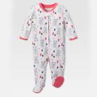 Lamaze Baby Girls' Organic Cotton Modern Woodland Sleep N' Play - Gray/pink Newborn