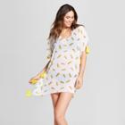 Women's Chiffon Kaftan Cover Up - Xhilaration White Pineapple