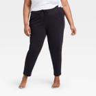 Women's Plus Size French Terry Joggers 27 - All In Motion Black 1x, Women's,